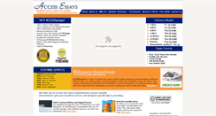 Desktop Screenshot of accessessays.com